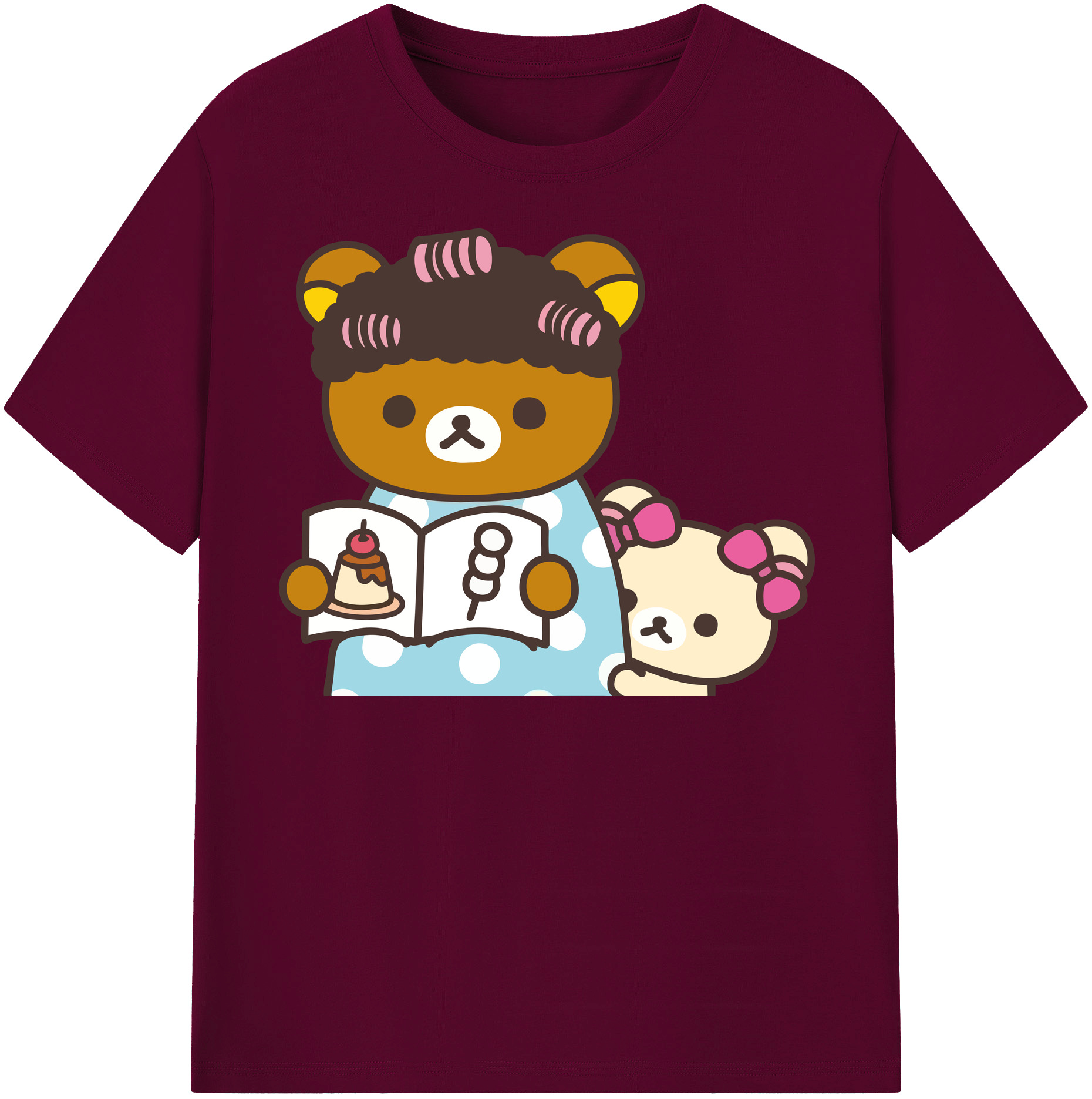（画像用） リラックマ リラックマ キイロイトリ Rilakkuma Korilakkuma Kiiroitori レディースカジュアルプリントTシャツ（綿100％）